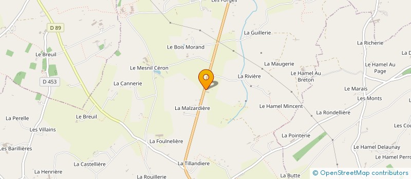 localisation de l'entreprise MONSIEUR JACKY LECANU  PERCY-EN-NORMANDIE