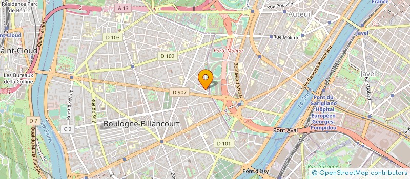 localisation de l'entreprise MONSIEUR JACKY LECAT à BOULOGNE-BILLANCOURT