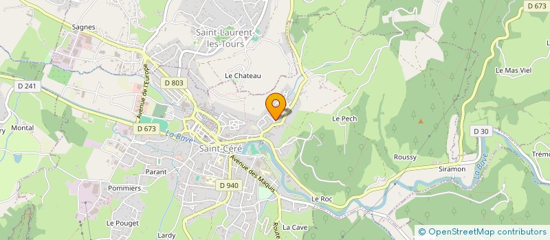 localisation de l'entreprise MONSIEUR JACKY LEFRANC à SAINT-CERE