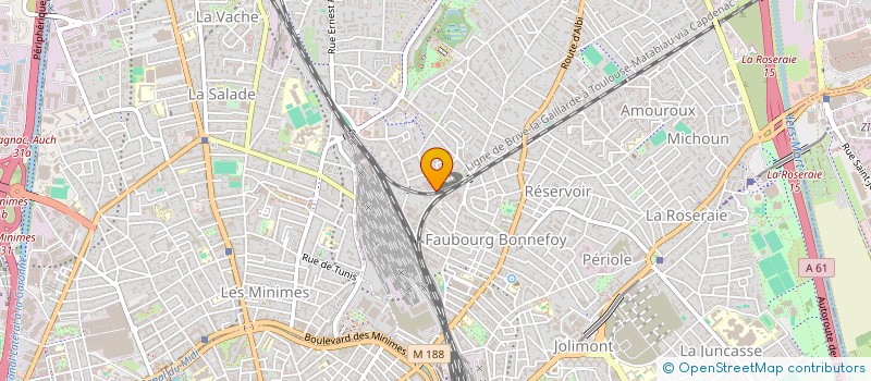 localisation de l'entreprise MONSIEUR JACKY LEGER  TOULOUSE
