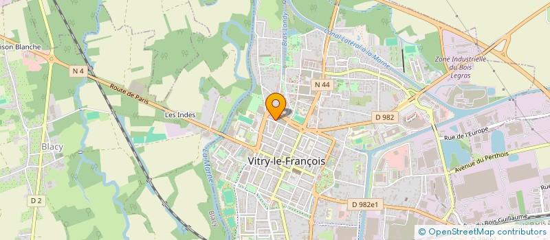 localisation de l'entreprise MONSIEUR JACKY LEROU  VITRY-LE-FRANCOIS