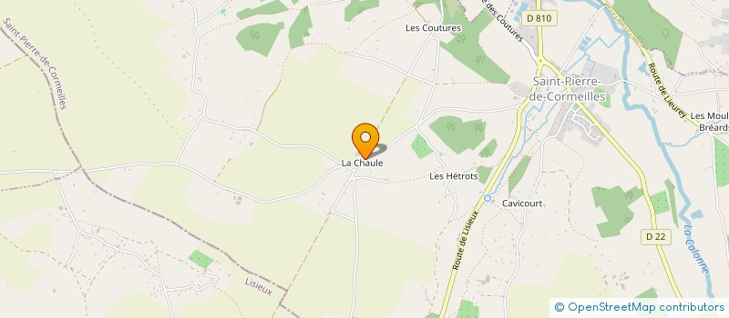 localisation de l'entreprise MONSIEUR JACKY LESAULNIER à ST-PIERRE-DE-CORMEILLES