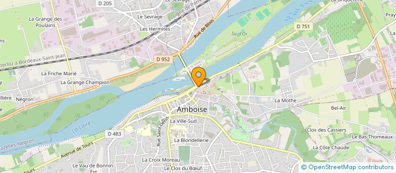 localisation de l'entreprise MONSIEUR JACKY LHOMME  AMBOISE