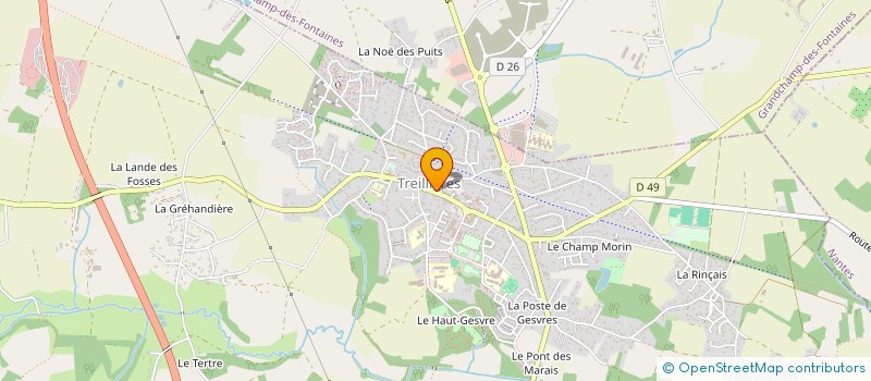 localisation de l'entreprise MONSIEUR JACKY LUCAS à TREILLIERES