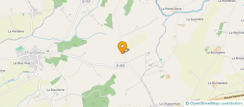 localisation de l'entreprise MONSIEUR JACKY MADELEINE  CHAMPEON