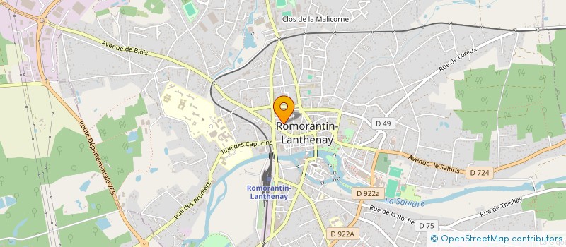 localisation de l'entreprise MONSIEUR JACKY MAGUEROT  ROMORANTIN-LANTHENAY