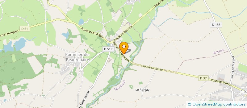 localisation de l'entreprise MONSIEUR JACKY MANGE  POMMIER-DE-BEAUREPAIRE