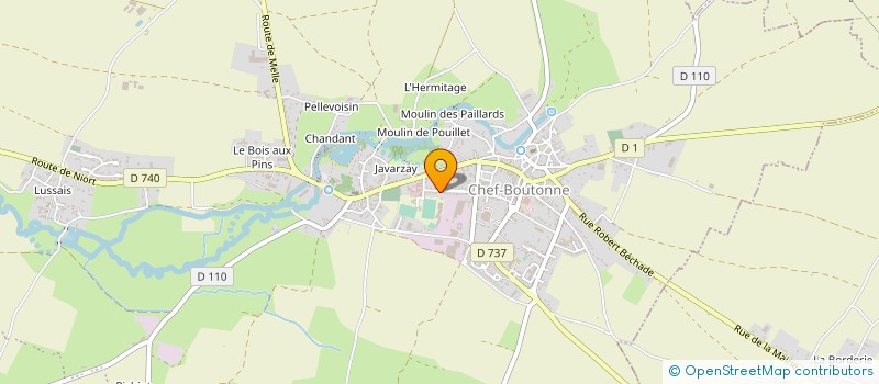 localisation de l'entreprise MONSIEUR JACKY MANGOU à CHEF-BOUTONNE