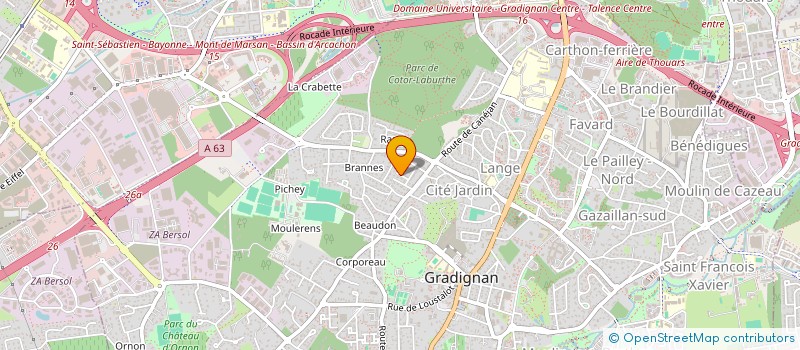 localisation de l'entreprise MONSIEUR JACKY MANIER  GRADIGNAN