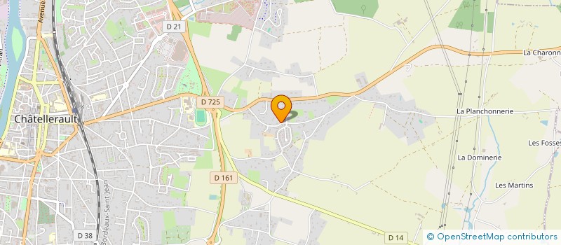 localisation de l'entreprise MONSIEUR JACKY MANTEAU  CHATELLERAULT