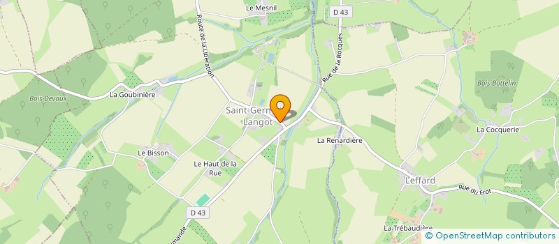 localisation de l'entreprise MONSIEUR JACKY MARCHAND  SAINT-GERMAIN-LANGOT