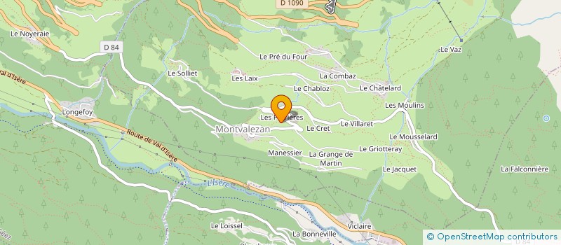 localisation de l'entreprise MONSIEUR JACKY MARGUERITTE  BOURG-SAINT-MAURICE