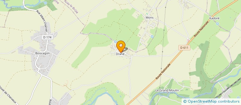 localisation de l'entreprise MONSIEUR JACKY MARIEN  LA CRECHE