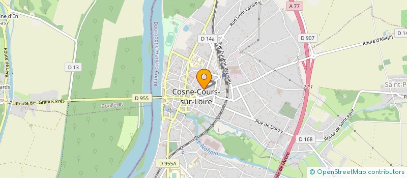 localisation de l'entreprise MONSIEUR JACKY MARTIN à COSNE-COURS-SUR-LOIRE