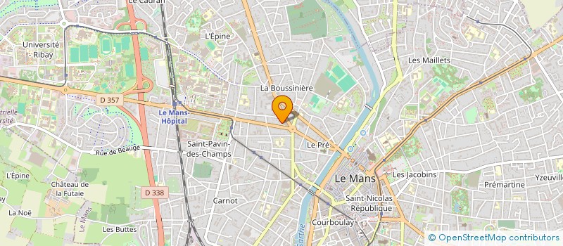localisation de l'entreprise MONSIEUR JACKY MARTINEAU-BESNIER  LE MANS