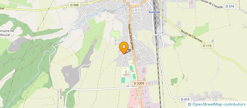 localisation de l'entreprise MONSIEUR JACKY MATHONNAT  GANNAT