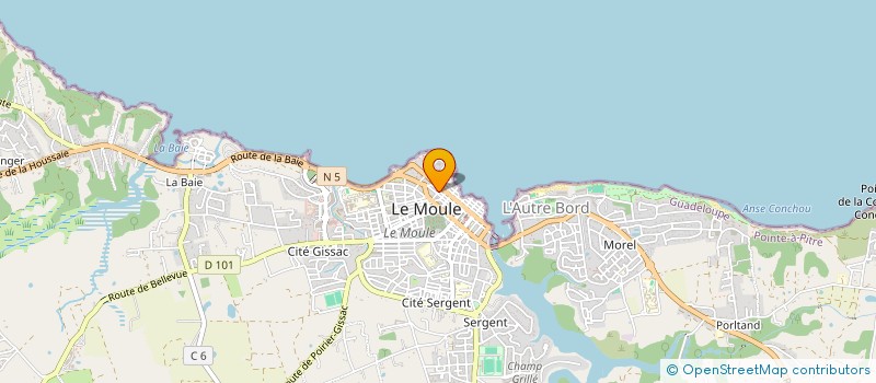 localisation de l'entreprise MONSIEUR JACKY MATIGNON à LE MOULE