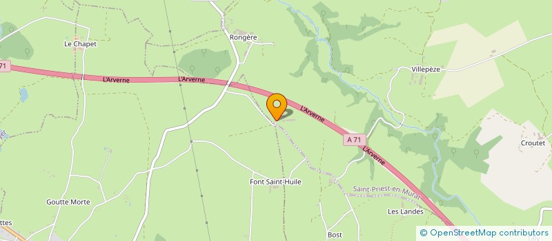 localisation de l'entreprise MONSIEUR JACKY MELIN  SAINT-PRIEST-EN-MURAT