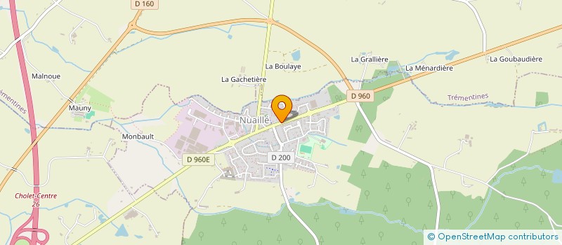 localisation de l'entreprise MONSIEUR JACKY MENAND  NUAILLE