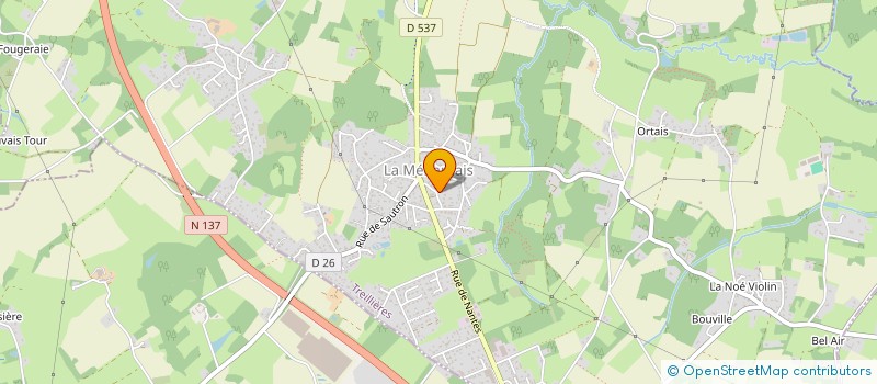 localisation de l'entreprise MONSIEUR JACKY METEAU  TREILLIERES