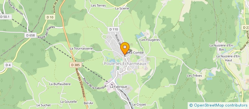 localisation de l'entreprise MONSIEUR JACKY MEUNIER à POULE-LES-ECHARMEAUX