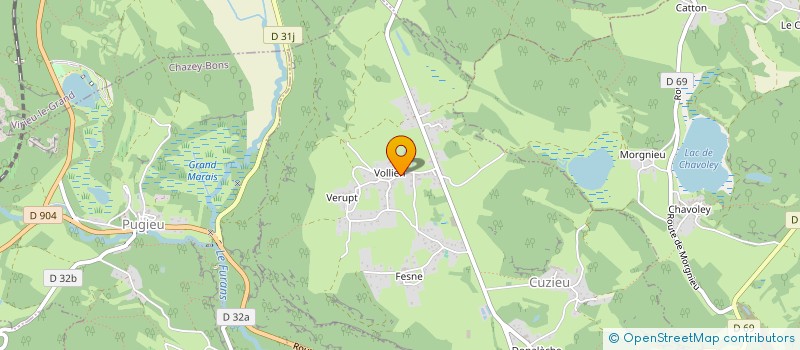 localisation de l'entreprise MONSIEUR JACKY MICHAUD  CUZIEU