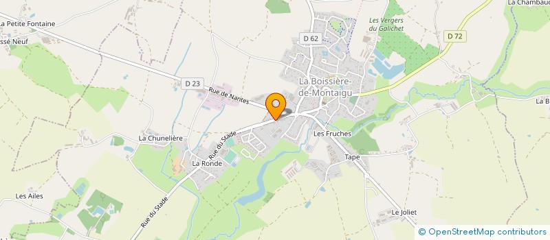 localisation de l'entreprise MONSIEUR JACKY MIGNE  LA BOISSIERE-DE-MONTAIGU