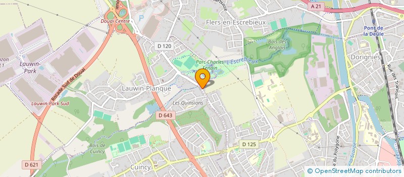 localisation de l'entreprise MONSIEUR JACKY MONBEL  DOUAI