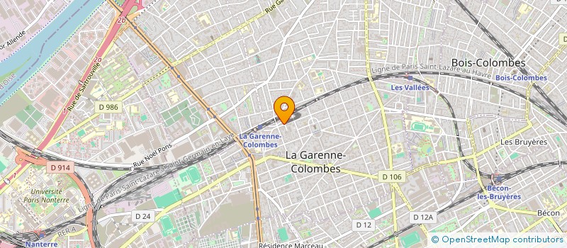 localisation de l'entreprise MONSIEUR JACKY MONNIER à LA GARENNE-COLOMBES