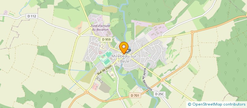 localisation de l'entreprise MONSIEUR JACKY MONTEBRAN à MIREBEAU-SUR-BEZE