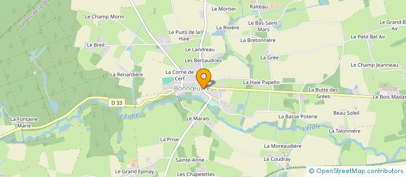 localisation de l'entreprise MONSIEUR JACKY MOREAU à VALLONS-DE-L'ERDRE
