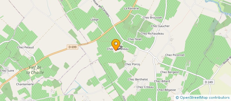 localisation de l'entreprise MONSIEUR JACKY MORINIERE  REAUX SUR TREFLE