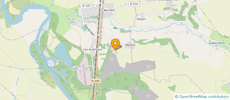 localisation de l'entreprise MONSIEUR JACKY MOROSI  CRECHY