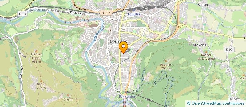 localisation de l'entreprise MONSIEUR JACKY MOUGNIOTTE  LOURDES