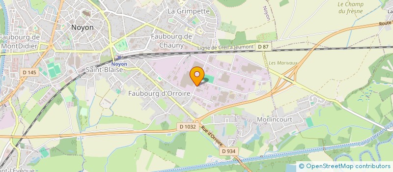 localisation de l'entreprise MONSIEUR JACKY NOEL  NOYON