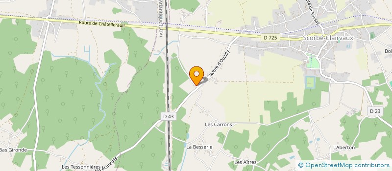 localisation de l'entreprise MONSIEUR JACKY ORILLARD  DOUSSAY