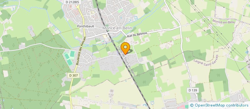 localisation de l'entreprise MONSIEUR JACKY OUADEC  MONCE-EN-BELIN