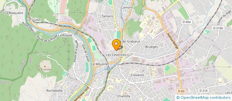 localisation de l'entreprise MONSIEUR JACKY PACHES  ALES