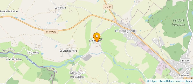 localisation de l'entreprise MONSIEUR JACKY PALLUAU à SAINT-PAUL-EN-GATINE