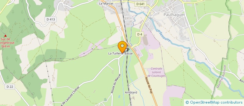 localisation de l'entreprise MONSIEUR JACKY PASSEMARD à MAZERAT-AUROUZE