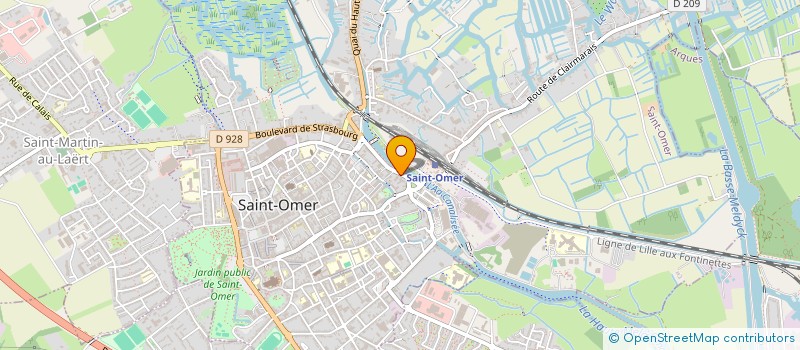 localisation de l'entreprise MONSIEUR JACKY PELTIER  SAINT-OMER