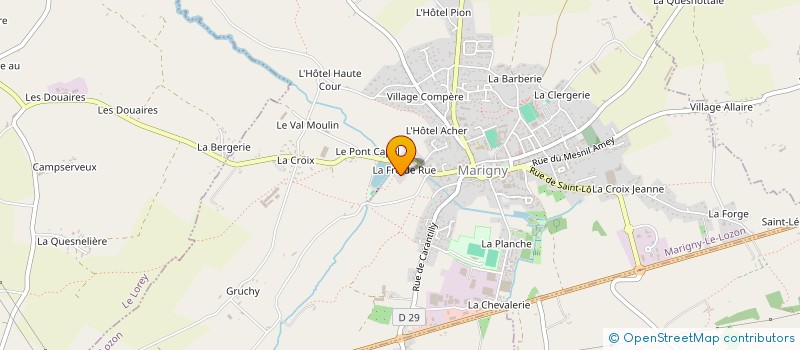 localisation de l'entreprise MONSIEUR JACKY PERRETTE à MARIGNY-LE-LOZON
