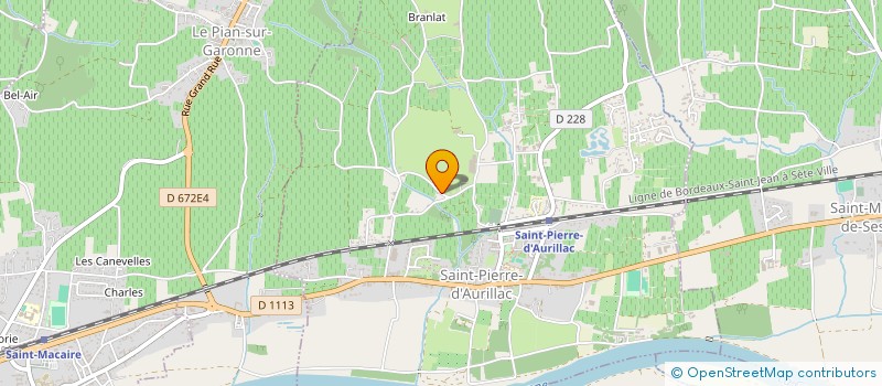 localisation de l'entreprise MONSIEUR JACKY PETURAUD  SAINT PIERRE D'AURILLAC