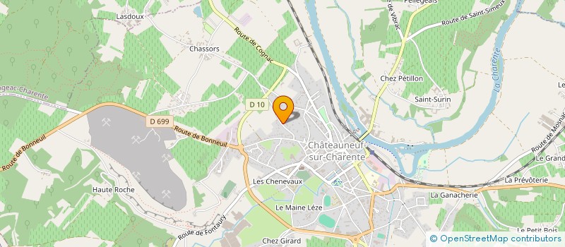 localisation de l'entreprise MONSIEUR JACKY PIBERNE à CHATEAUNEUF-SUR-CHARENTE