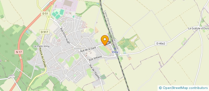 localisation de l'entreprise MONSIEUR JACKY PIECHOCKI  VIMY