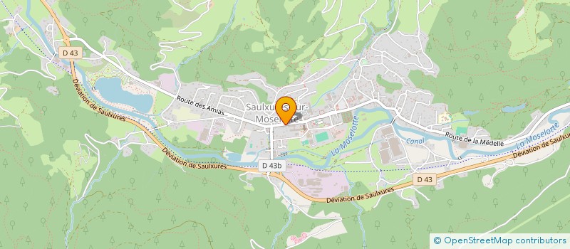 localisation de l'entreprise MONSIEUR JACKY PIERRE  SAULXURES-SUR-MOSELOTTE