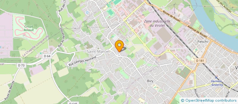 localisation de l'entreprise MONSIEUR JACKY PILON  SAINT-MARCEL
