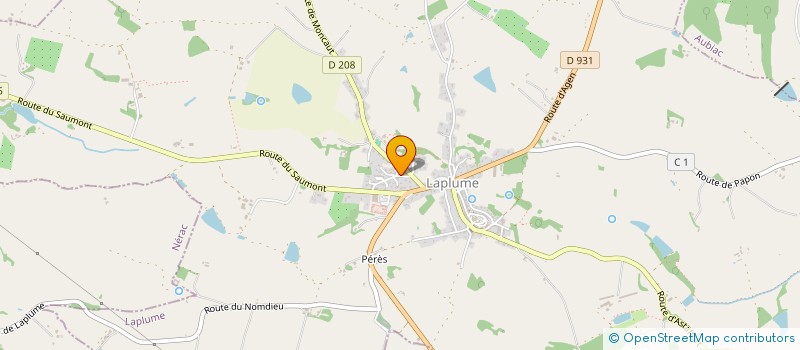 localisation de l'entreprise MONSIEUR JACKY PINCHART  LAPLUME