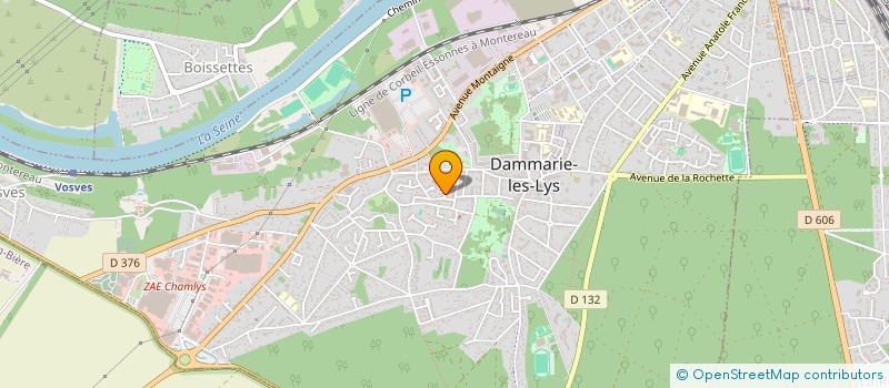 localisation de l'entreprise MONSIEUR JACKY PLASSAIS à DAMMARIE-LES-LYS