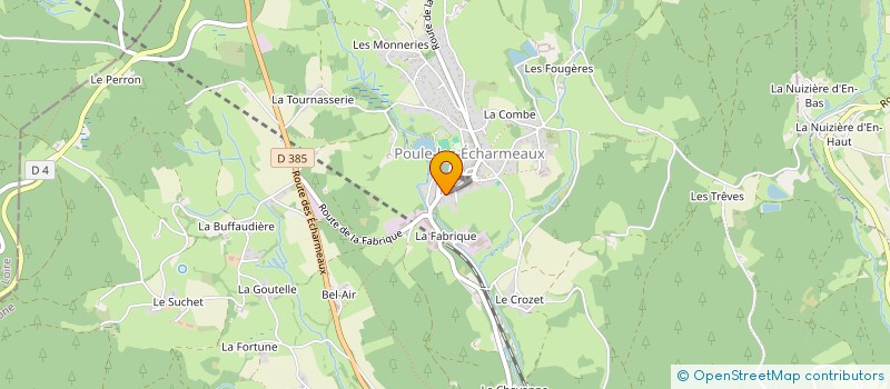 localisation de l'entreprise MONSIEUR JACKY PLASSE  POULE-LES-ECHARMEAUX